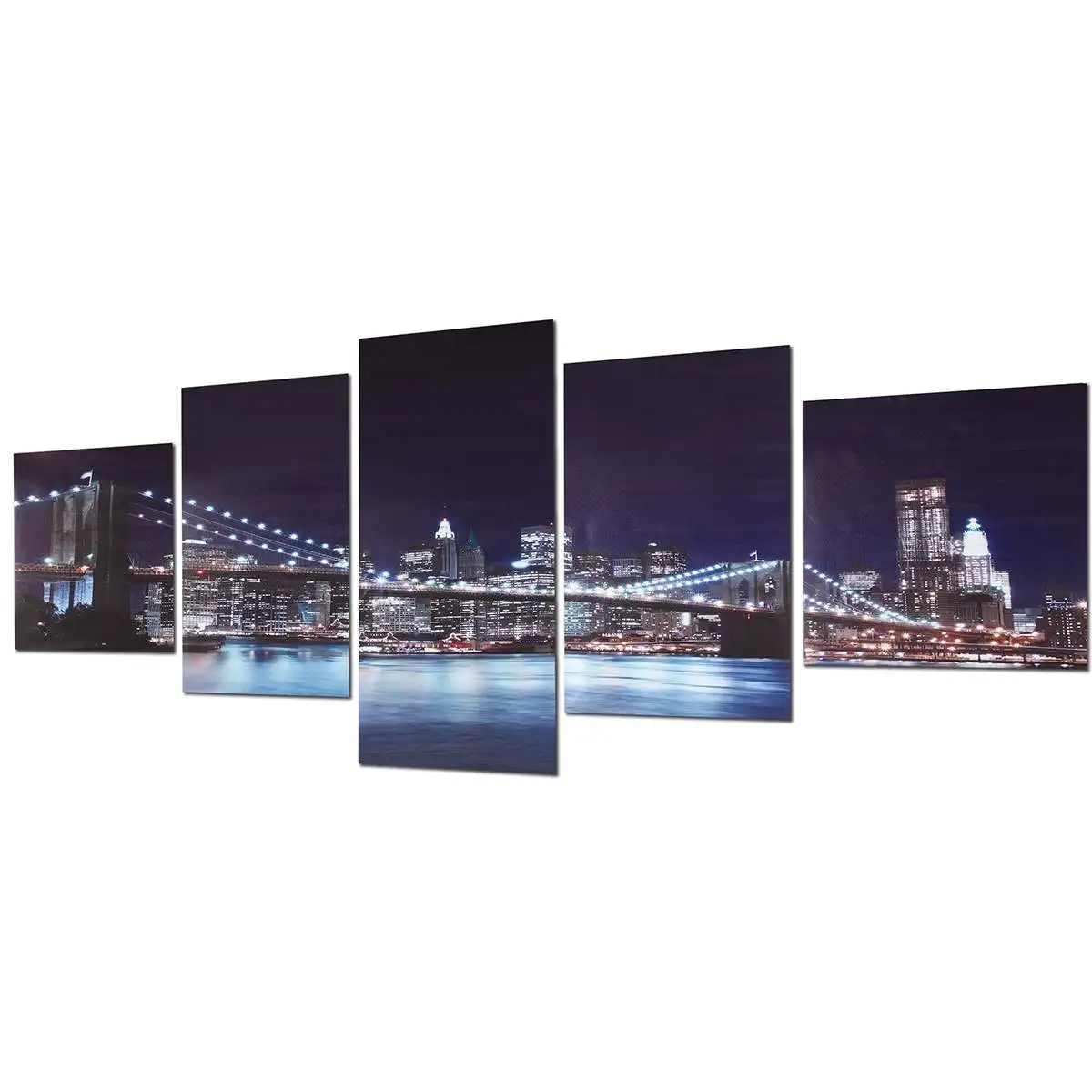 5 шт. Unframed Нью-Йорк мост, пейзаж холст печатные обои с масляной живописью книги по искусству картина плакаты дома гостиная украшения в спальню