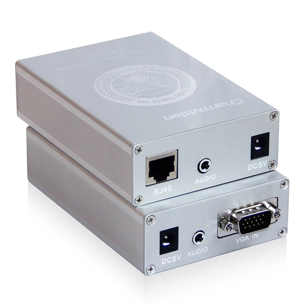 Charmvision IPEV-200VA 200 м 3,5 мм аудио VGA удлинитель по TCP IP 100 м/1000 м коммутатор маршрутизатор LAN сетевой коммутатор через STP UTP Кабель