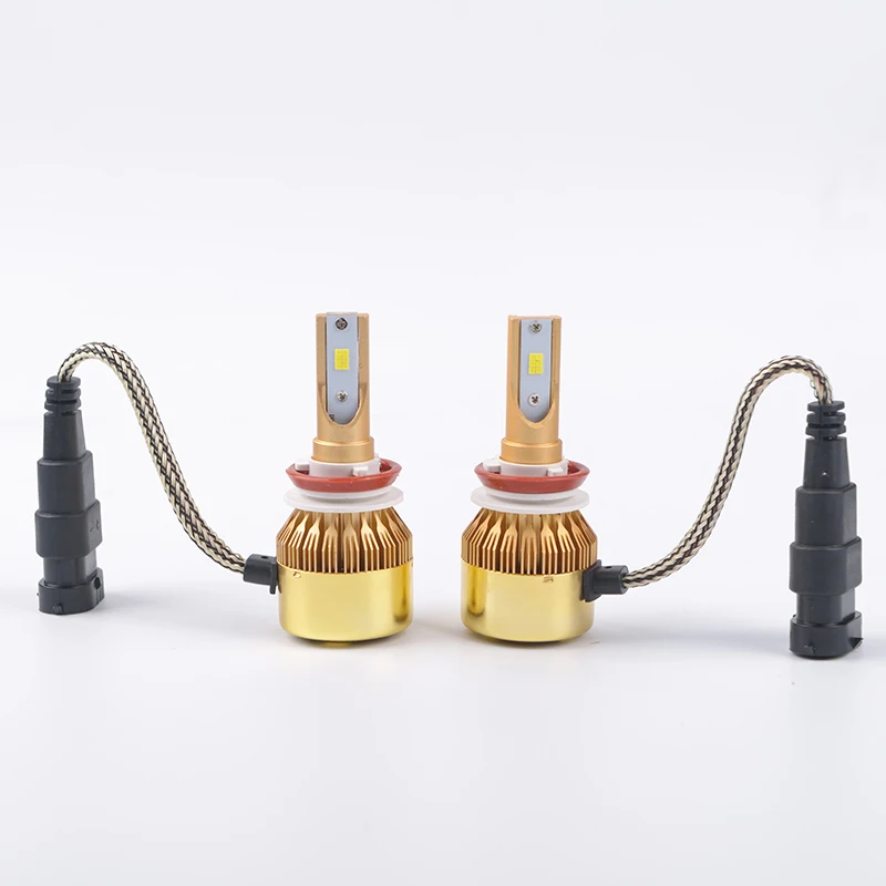 LDDCZENGHUITEC H4 H7 H11 H1 H13 H3 9004 9005 9006 9007 золотые автомобильные передние фары s лампы