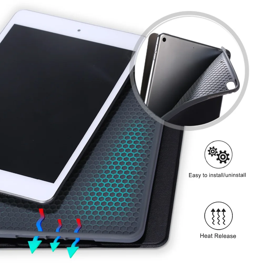 Кожаный флип чехол с держателем для ручки iPad Mini 5 2019 7 9 дюймов смарт сна 4 задняя