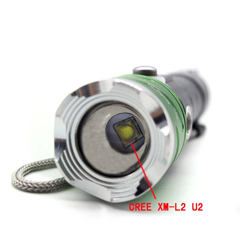 CREE XM L2 U2 светодиодный фонарик 2000LM 5 Вт перезаряжаемый Linterna 395 ультрафиолетовая