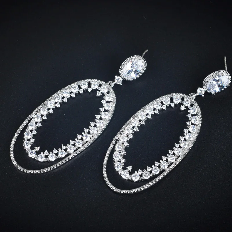 

Be 8 2018 New Fashion Earring Dangle Oval Earrings for Women Long Pendant Earrings Fashion Jewelry E365