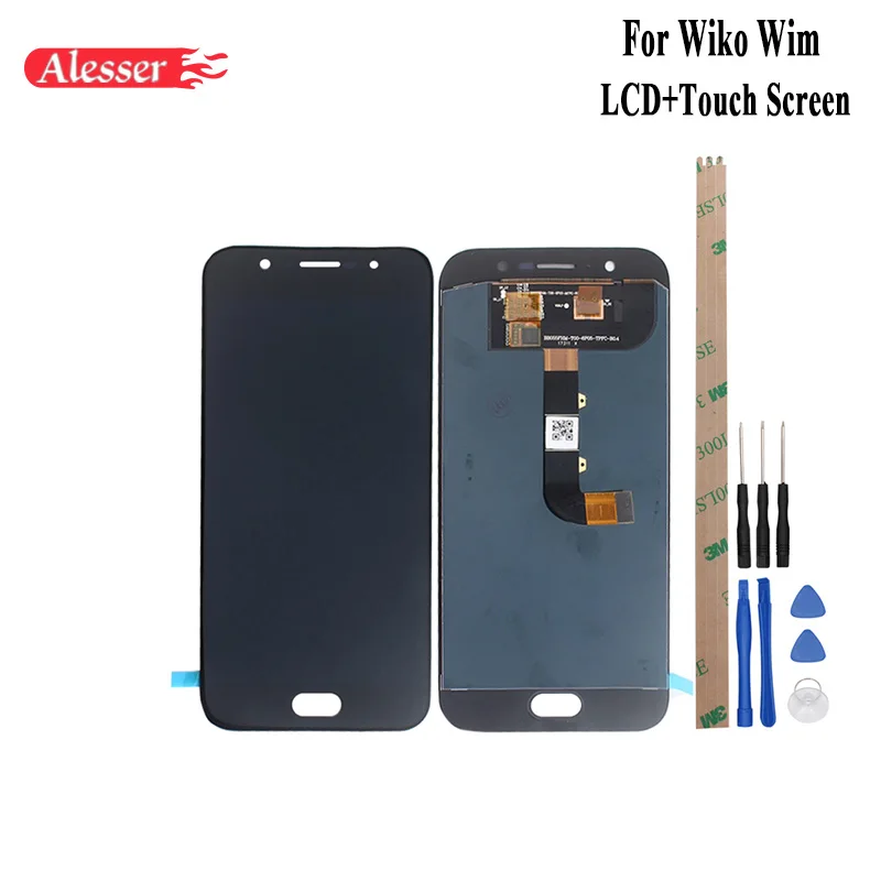 Ассемблея ЖК-дисплея и сенсорного экрана Alesser для ремонта Wiko Wim с комплектом инструментов и клеевым комплектом - аксессуар для мобильных телефонов.