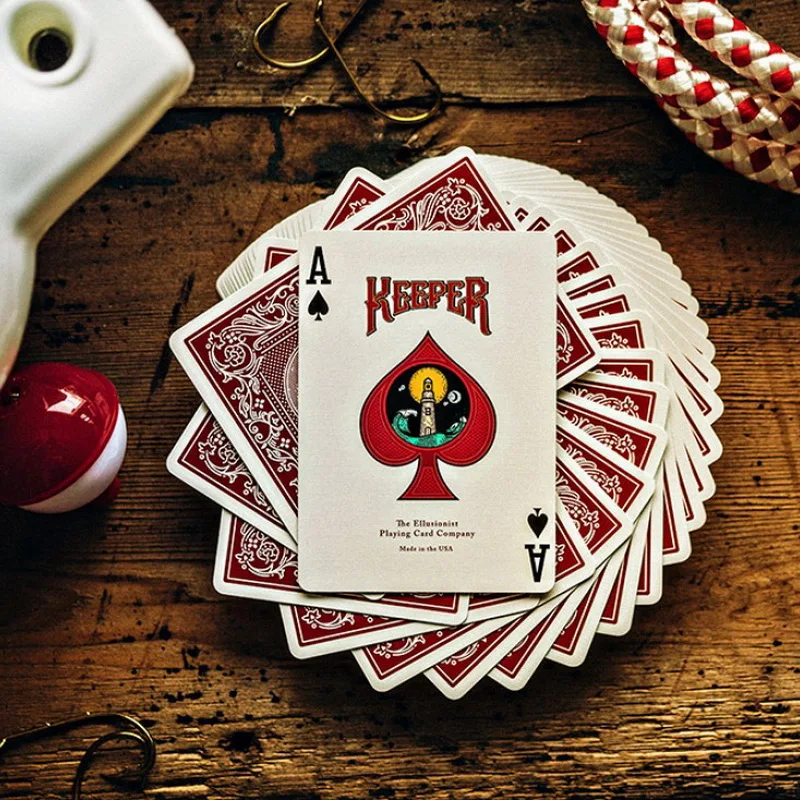 Красная колода Keeper качественная игральных карт от Ellusionist новый выпуск волшебные