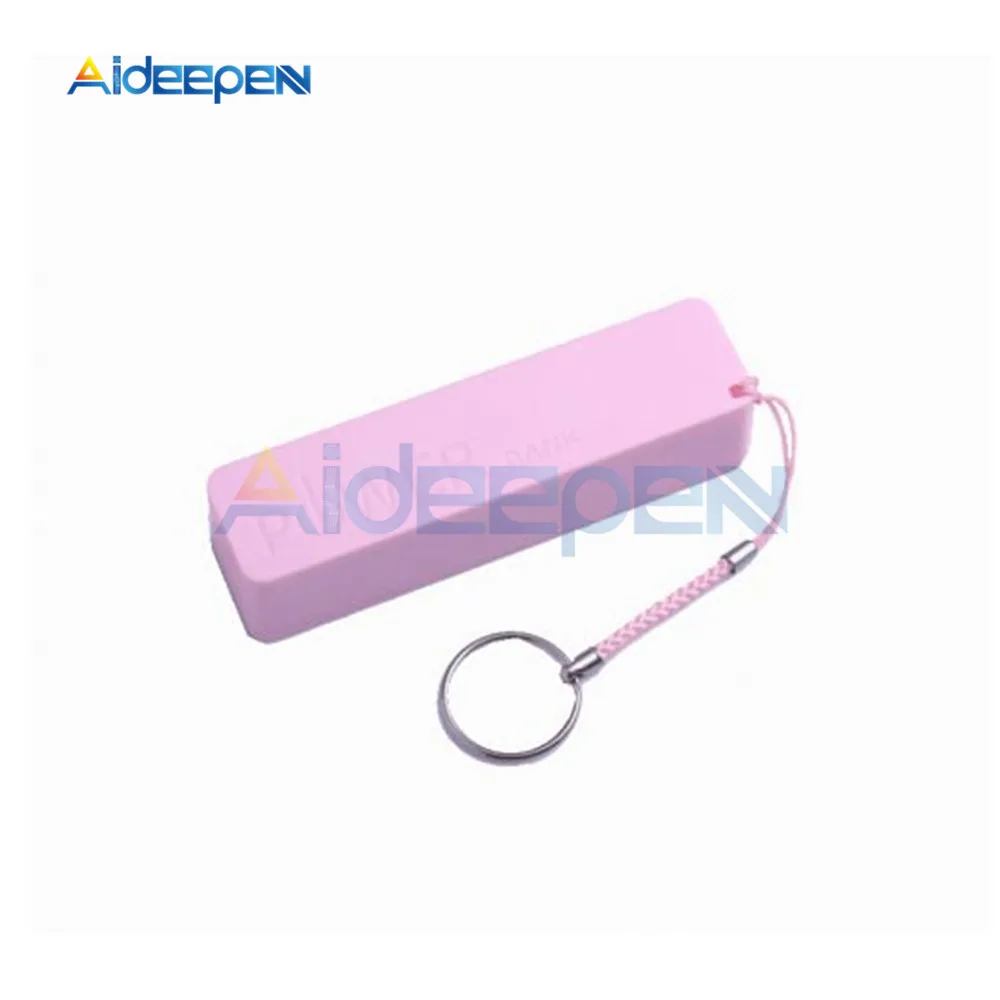 Розовый USB power Bank чехол в комплекте 18650 зарядное устройство для аккумуляторов DIY Электронные коробки для хранения 1800mAh 2200mAh 2600mAh 2800mAh 3400mAh аккумулятор mAh - Цвет: Розовый