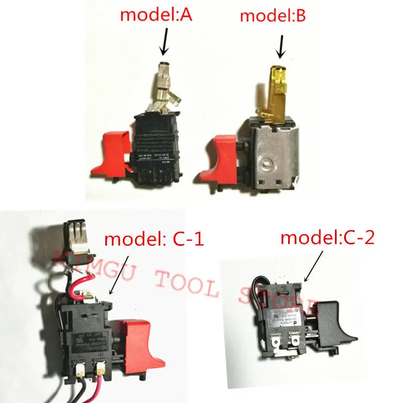 

Switch B Replacement for BOSCH GSR14.4VES-2 3310 3610 3615 GSR12VES-2 3315 GSR9.6VES-2 B2110 3110 3109 GSR7.2VES-2 Switch