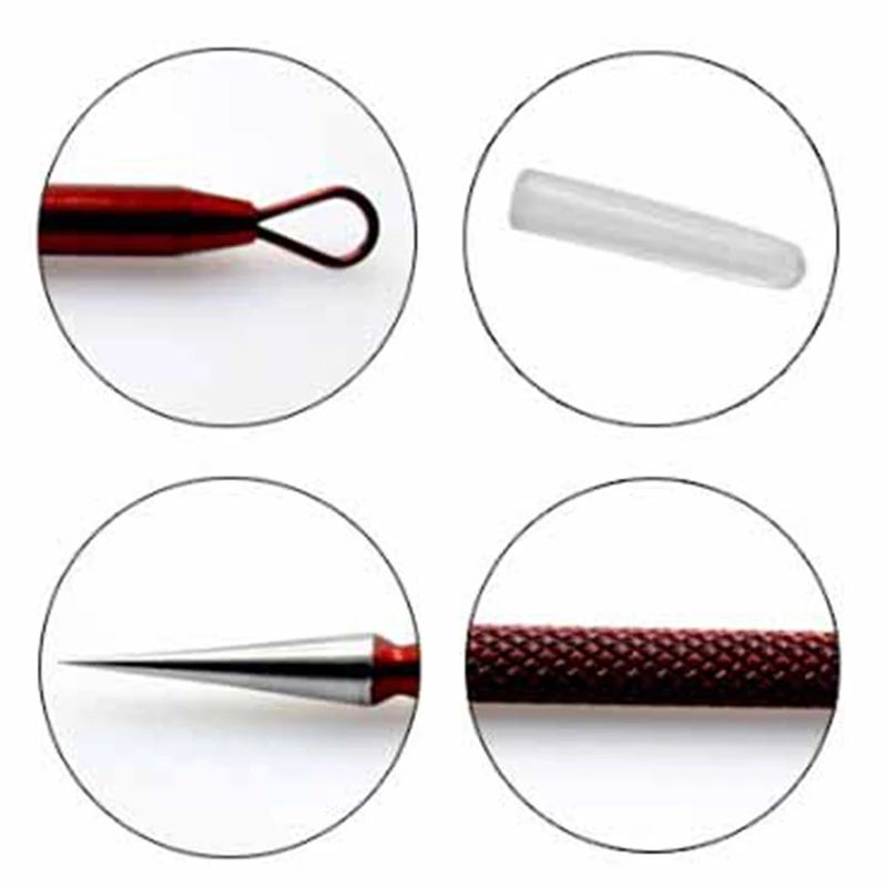 

1pc Double Head Blackhead Remover Black Dots Extractor Removal Acne Removal Needle Skin Tag Removal Face Cleaning Tool Comedone