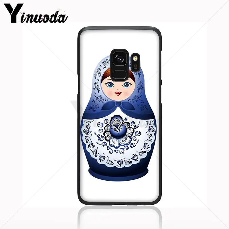 Yinuoda милый русский рисунок куклы матрешка мягкий чехол для телефона Samsung Galaxy s9 s8