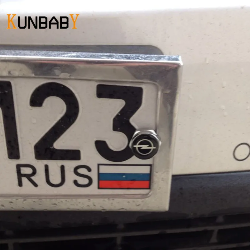 4 шт. хромированные болты для рамки номерного знака Opel Astra Corsa Insignia|license plate frame|plate