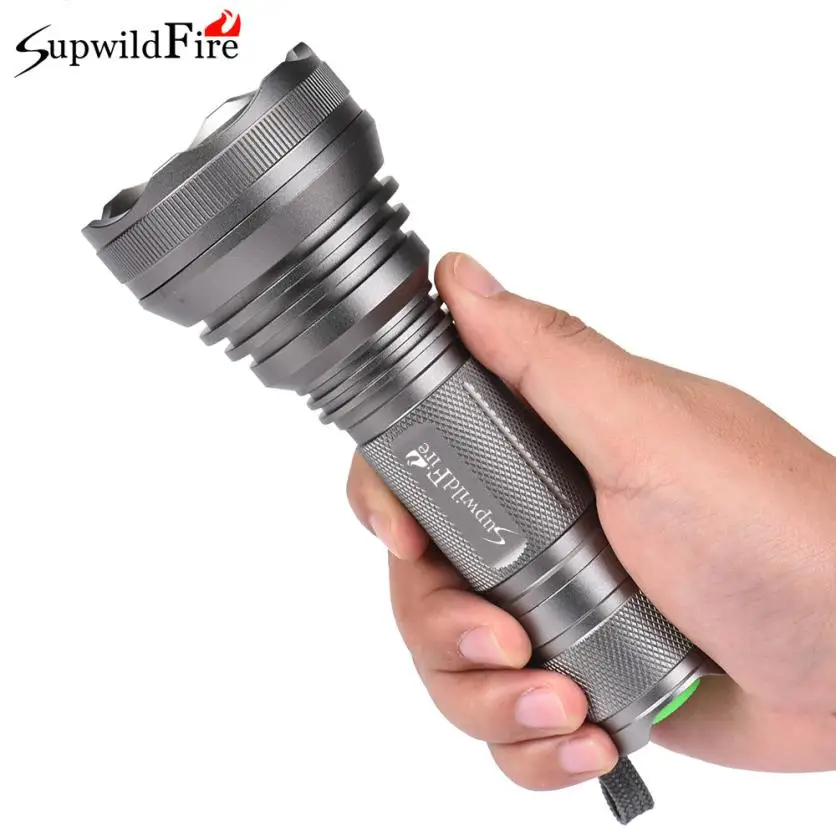 SupwildFire 8000Lm 3x XM-L T6 светодиодный 5 Режим 18650 фонарик факел свет лампы Супер яркий
