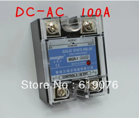 

Mager SSR 100A DC-AC Solid state relay Quality Goods MGR-1 D4100