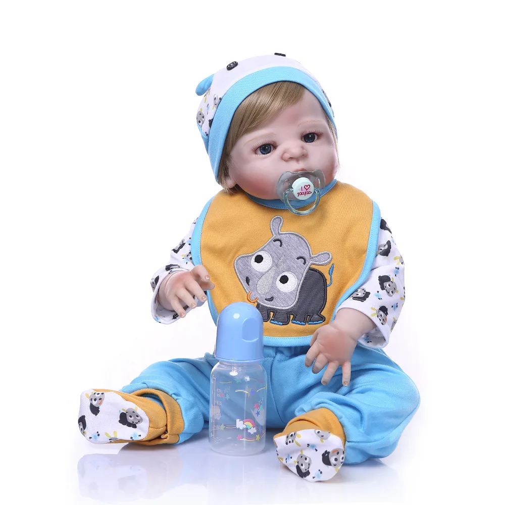 Кукла Bebe Reborn Nicery 22 дюйма 55 см жесткая силиконовая игрушка для мальчиков и девочек