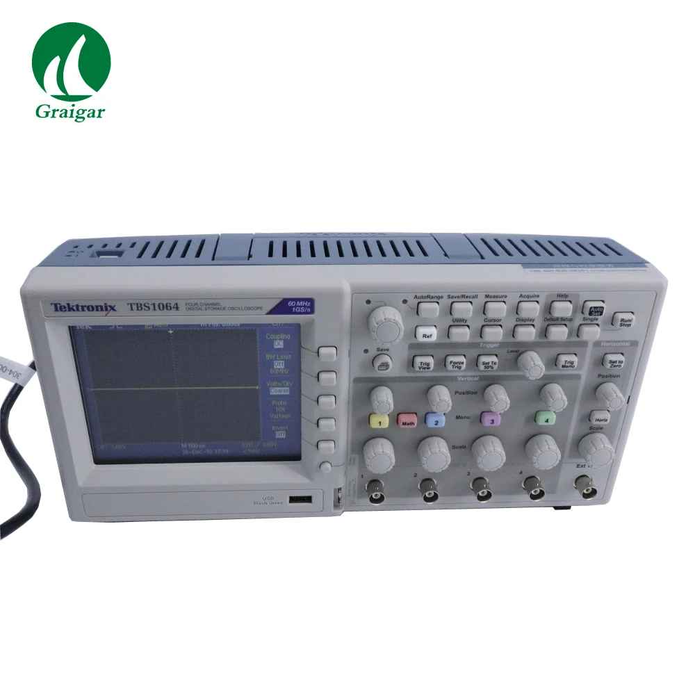 4-канальный цифровой осциллограф Tektronix TBS1064 1 GS/s отбор образцов длина записи 2 5 k |