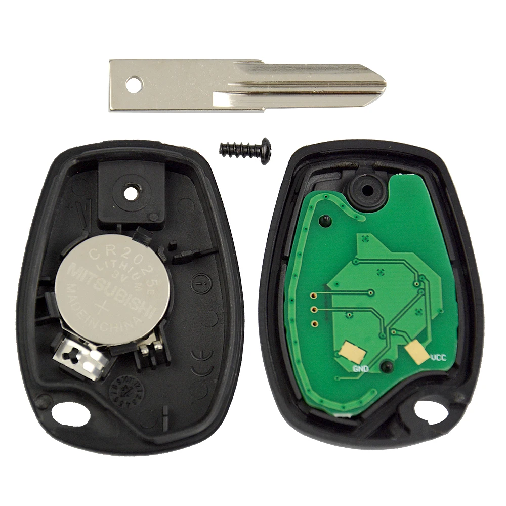 OkeyTech 2/3 Кнопка 433 МГц ID46 PCF7946 чип 206 NE72 лезвия для Renault Duster Modus Clio Logan Sandero Trafic Kangoo