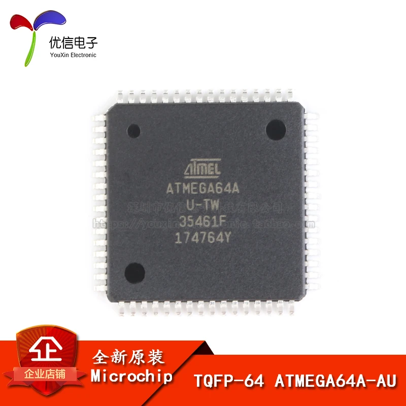 

Original genuine chip ATMEGA64A-AU chip 8 bit microcontroller 64K flash TQFP-64