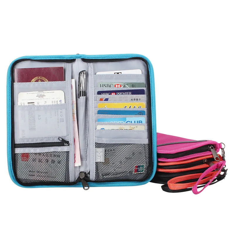 Дорожный тканевый чехол для паспорта держатель ID карты кошелек органайзер