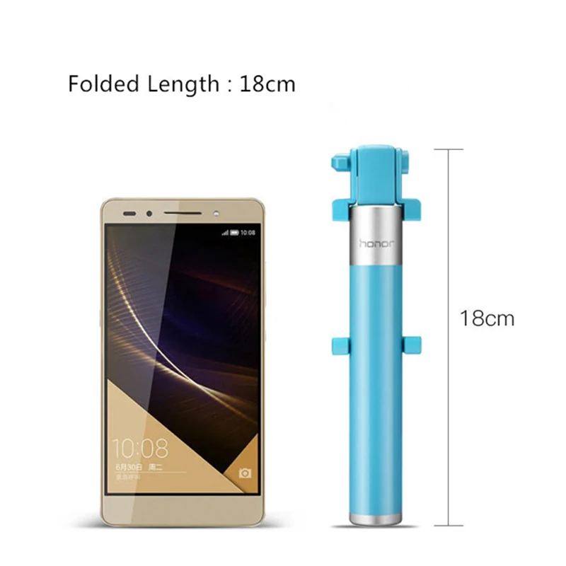 Оригинальная селфи-палка Huawei Honor монопод проводная выдвижная ручная затвор для
