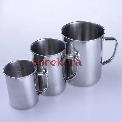 

Stainless Steel 2000ml Milk Cup Graduated Liquid Measuring Cups