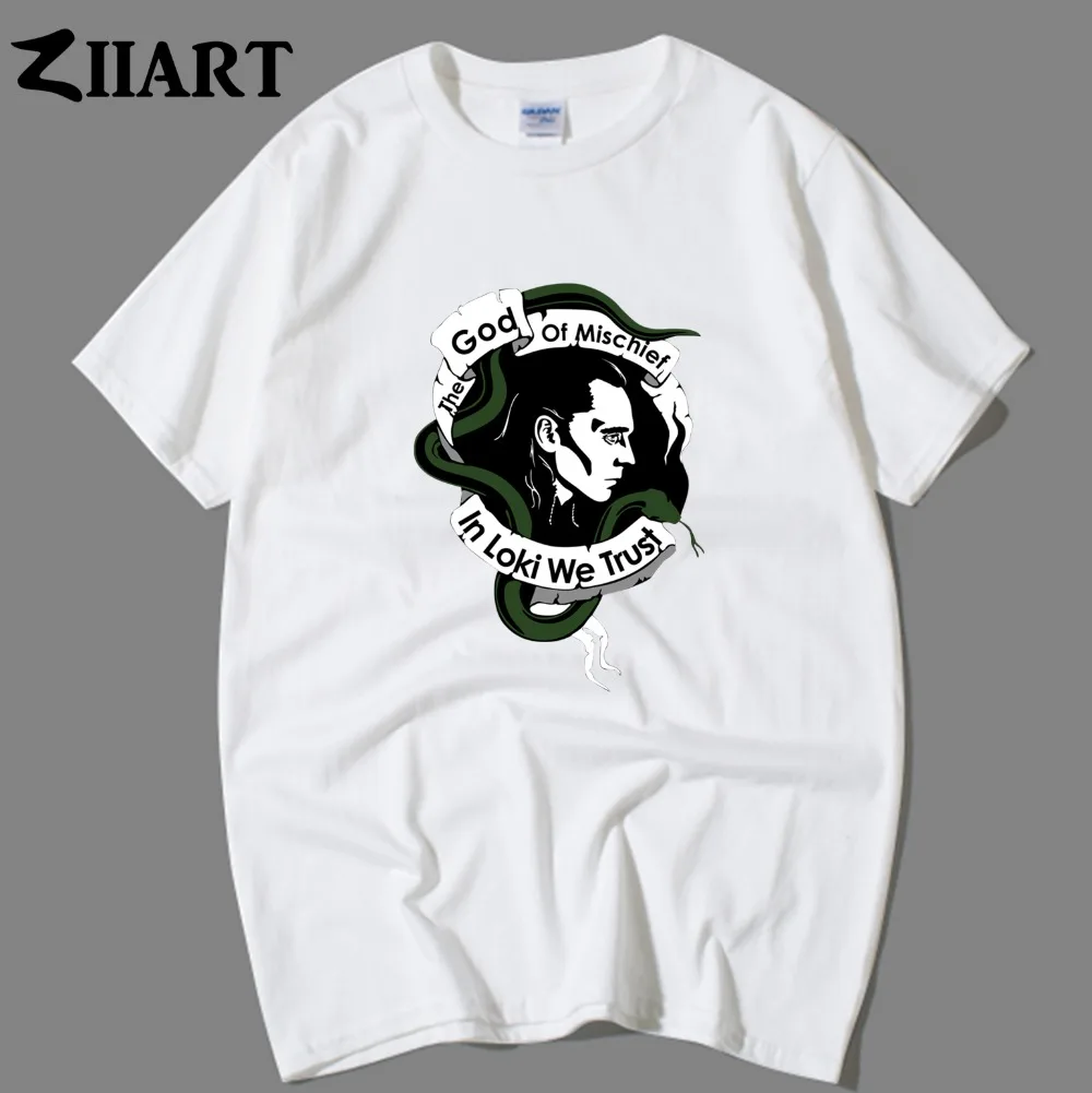 В Локи мы доверяем Богу обмана винтажная голова портрет парная одежда для мужчин