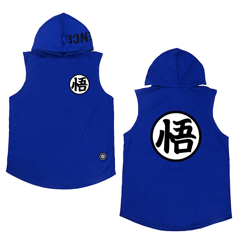 Новинка camiseta dragon ball модная футболка без рукавов с капюшоном летняя футболка с принтом dragon ball футболка с персональным принтом Мужская футболка