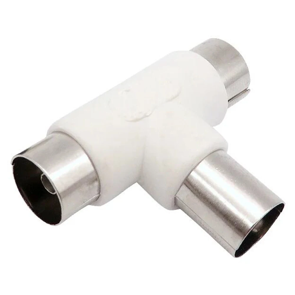 Адаптер разъем 3 Way T Форма коаксиальный сплиттер RF тройной штекер 2 Женский | Лампы