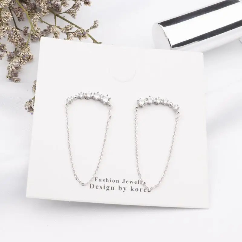 62 silver color MENGJIQIAO новые корейские Звездные стильные блестящие серьги с кисточками со стразами для женщин, модные длинные серьги Oorbellen - Окраска металла: 62 silver color