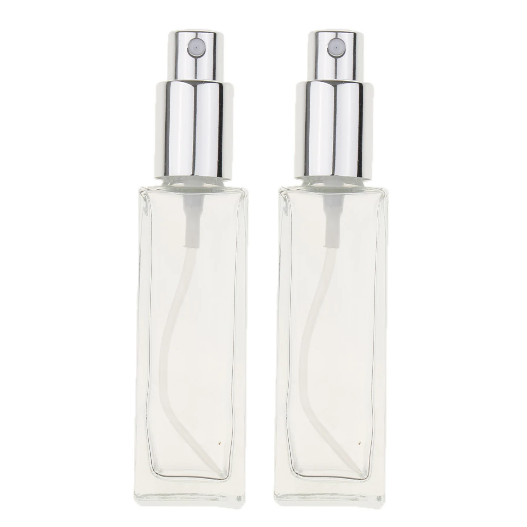 Набор из 2 стеклянных многоразовых пустых распылителей для духов флаконы