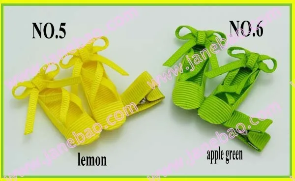 Бесплатная доставка 120 шт. балерина банты для волос Танцующая обувь заколки