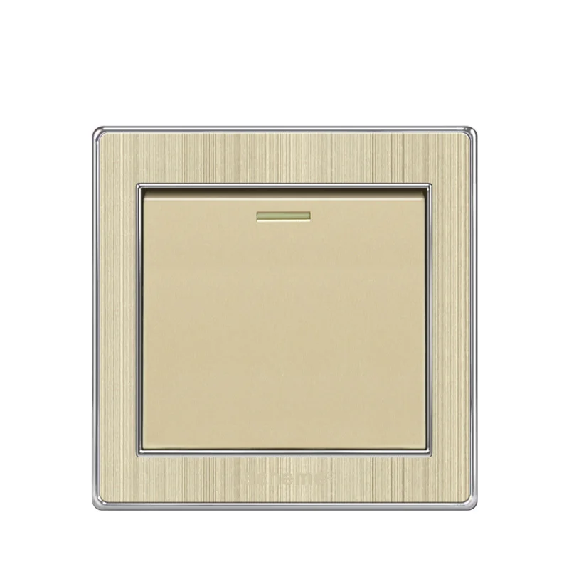 Стандарт Великобритании 1 банда 2 пути кнопочный настенный выключатель AC110V-250V 10А