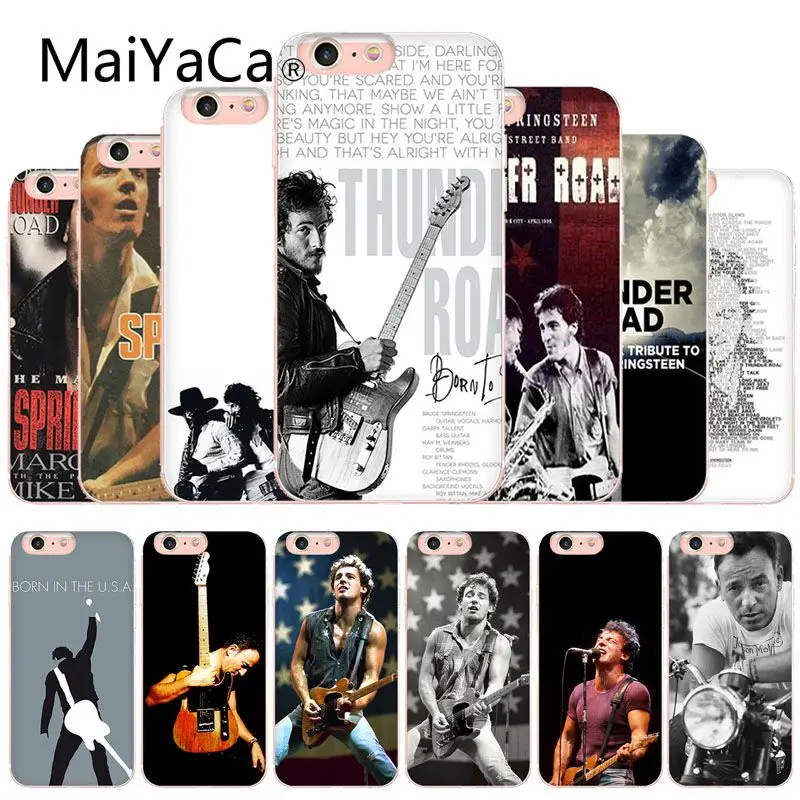 MaiYaCa Bruce Springsteen Thunder Road аксессуары для телефона чехол iphone X 8 8plus прозрачный и 7 7plus 6