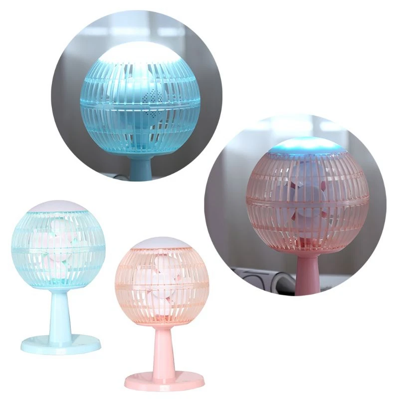 Настольный вентилятор с Bluetooth динамиком красочная лампа воздушным охлаждением Usb