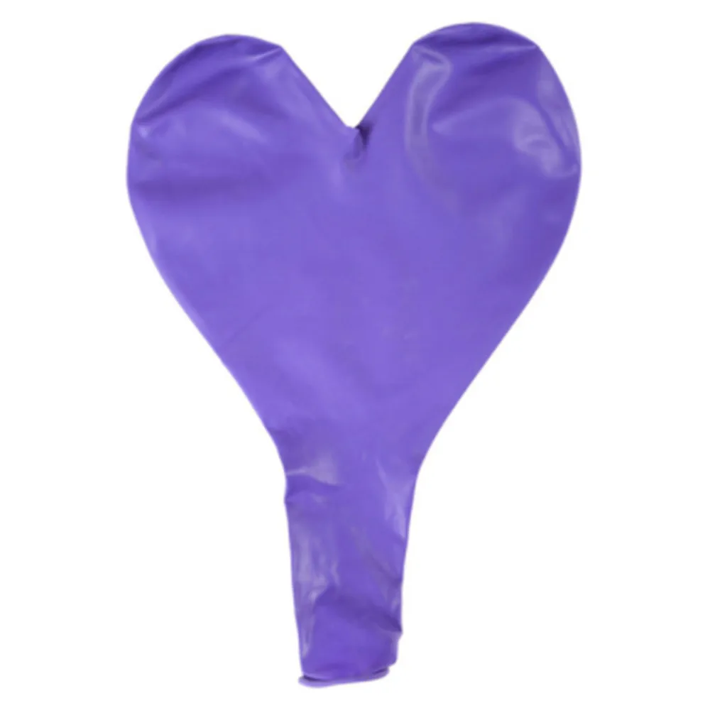 Purple 36 дюймов белый гелиевый сердечко любовь большой латексный шар большой гигантский шар День Святого Валентина День Рождения Вечеринка свадебные украшения шары - Цвет: Purple