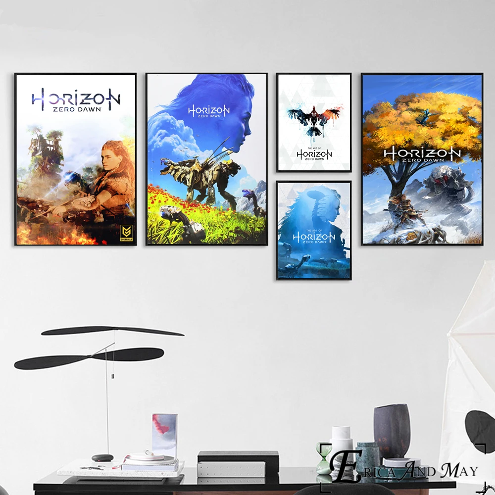 Horizon Zero Dawn игра художественный плакат и печать холст Художественная живопись настенные картины для гостиной украшение домашний Декор без рамки