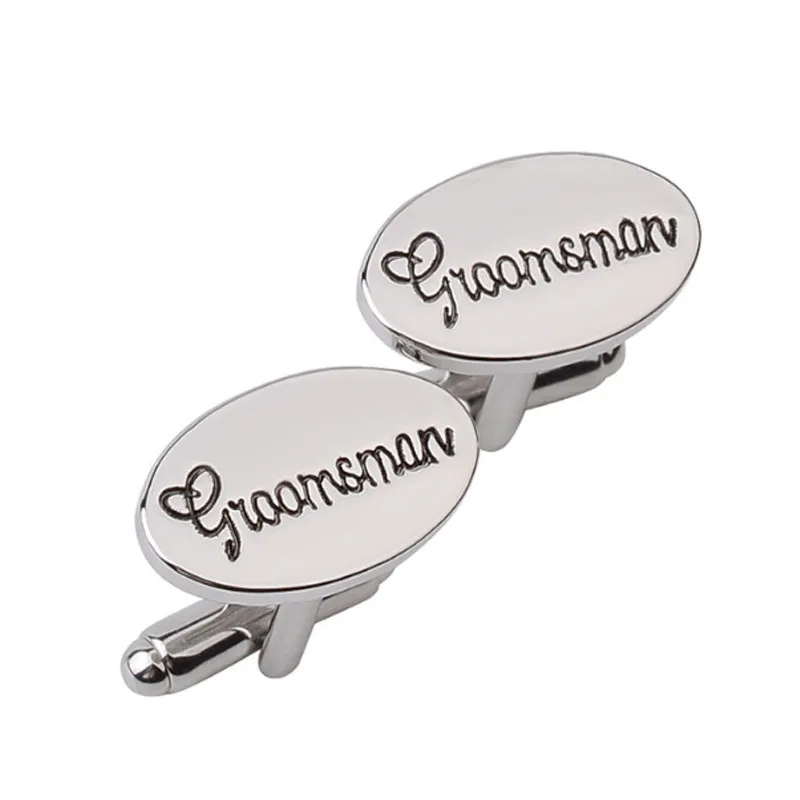 Bluelans/Овальный рубашка Свадебные запонки зажимы/Повседневные платья/Жених Ашер