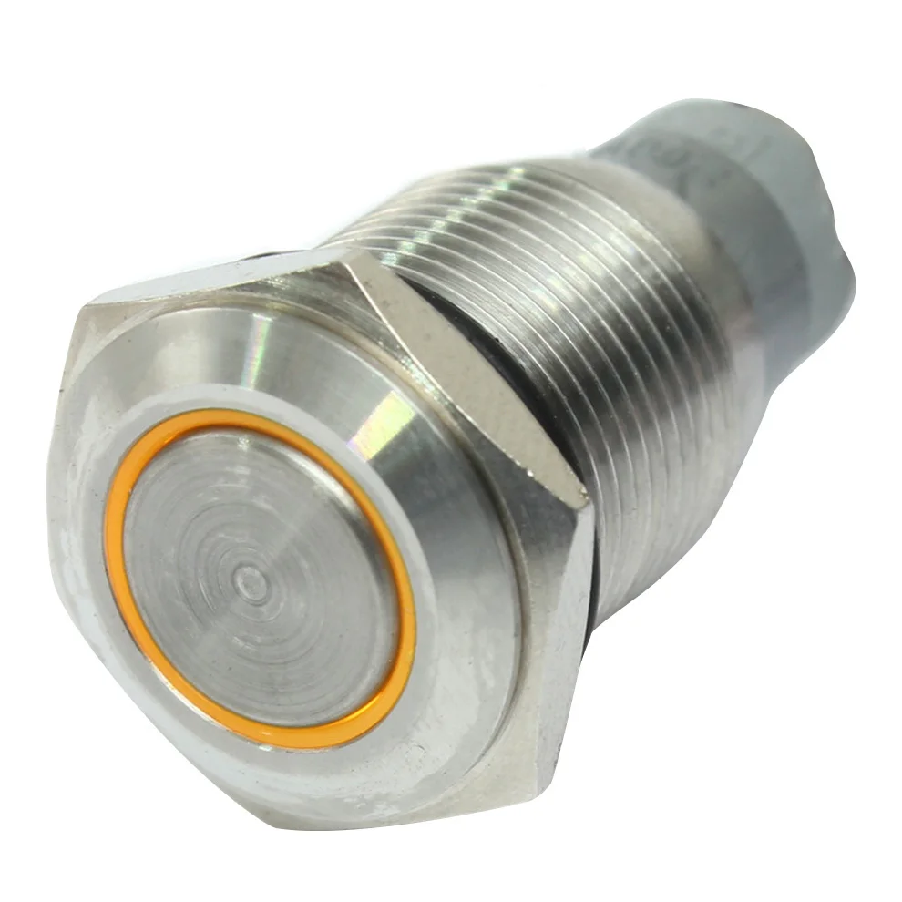 12V Angel Eye металлический светодиодный для автомобиля с подсветкой мгновенный 16 мм
