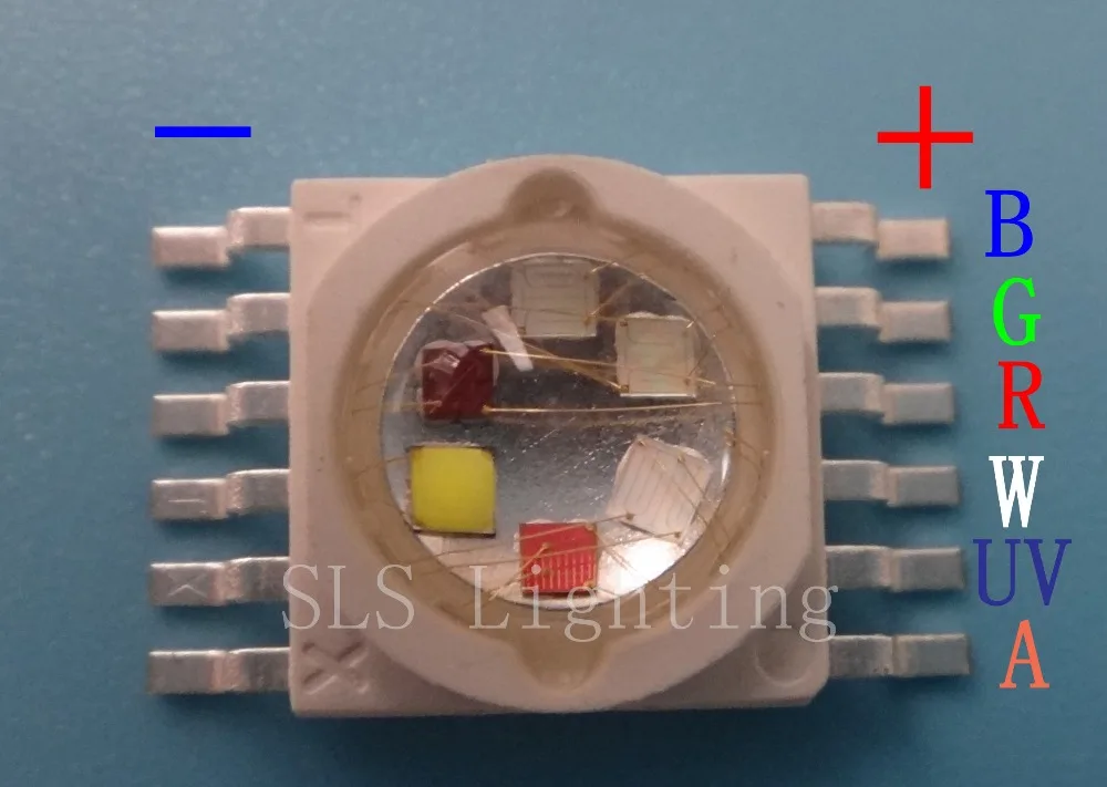 Светодиодная лампа 20 шт./лот светодиодный чип 18 Вт RGBWA + UV 6 цветов в 1 бренд TianXin