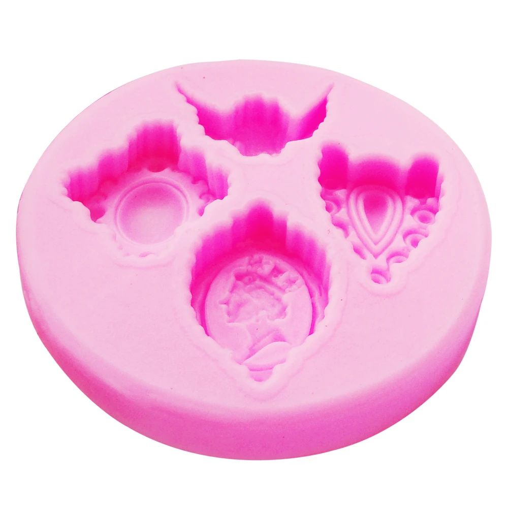 10PCS/SET Palace Gem Angel baby Shaped Silicone Mold Soap Cake Decoration Fondant 3D Food Grade F1173 | Дом и сад
