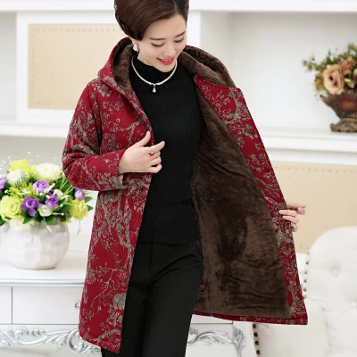 Зимняя куртка для женщин, парки, новинка, Осень-зима, плюс размер, 5XL, ватник, пальто для женщин, толстая, с принтом, плюс бархат, куртка A489 - Цвет: 1