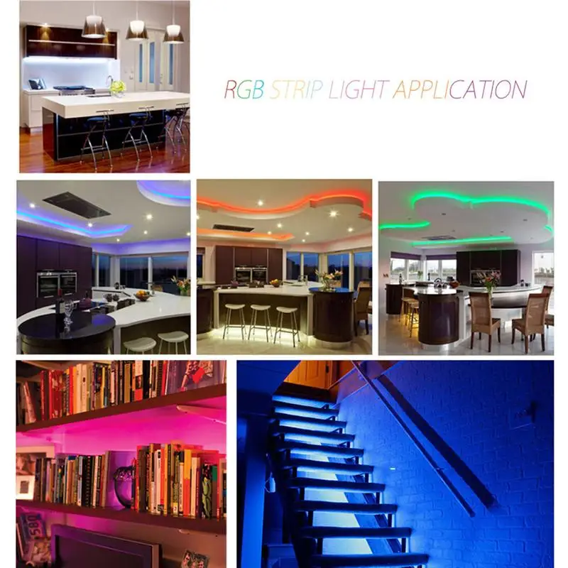 YouOkLight YK0421 10 м 600 Светодиодные ленты свет Водонепроницаемый SMD 3528 гибкие RGB огни строки с 24 Key IR удаленный