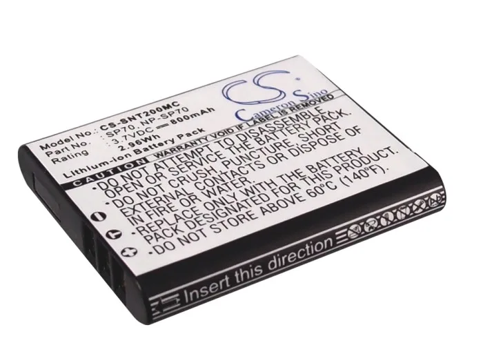 Аккумулятор Cameron Sino для Sony аккумулятор 800 мАч 4 261 368 01 NP SP70 SP70A SP70B|Цифровые