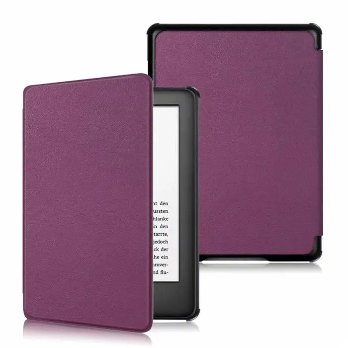 Purple Для Amazon Kindle из искусственной кожи чехол с принтом тонкий 6 ''Электронная книга E-reader Kindle 10th 658 Smart Wake Up - Цвет: Purple