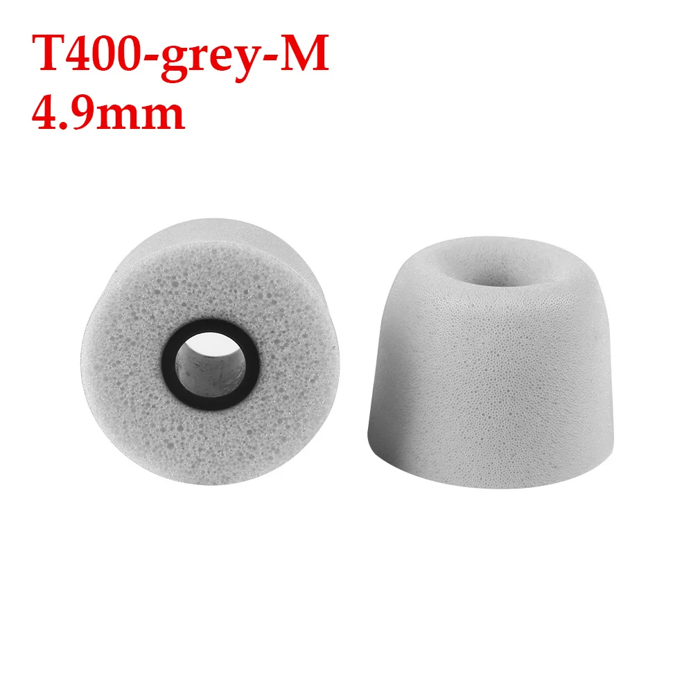 T400 M grey 3 пар/уп. Универсальные наушники-вкладыши с эффектом памяти T400, мягкие и Легко заменяемые - Цвет: T400 M grey