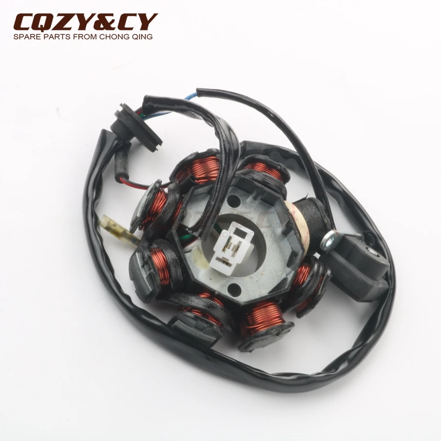 

Статор зажигания для скутера, 8 Катушек для GY6 50cc 139QMA 139QMB 4-тактный