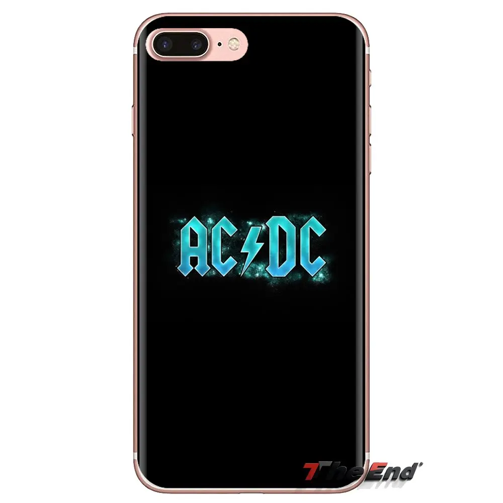 Soft Transparent Cases Covers For iPod Touch Apple iPhone 4 4S 5 5S SE 5C 6 6S 7 8 X XR XS Plus MAX Rock Band ACDC |