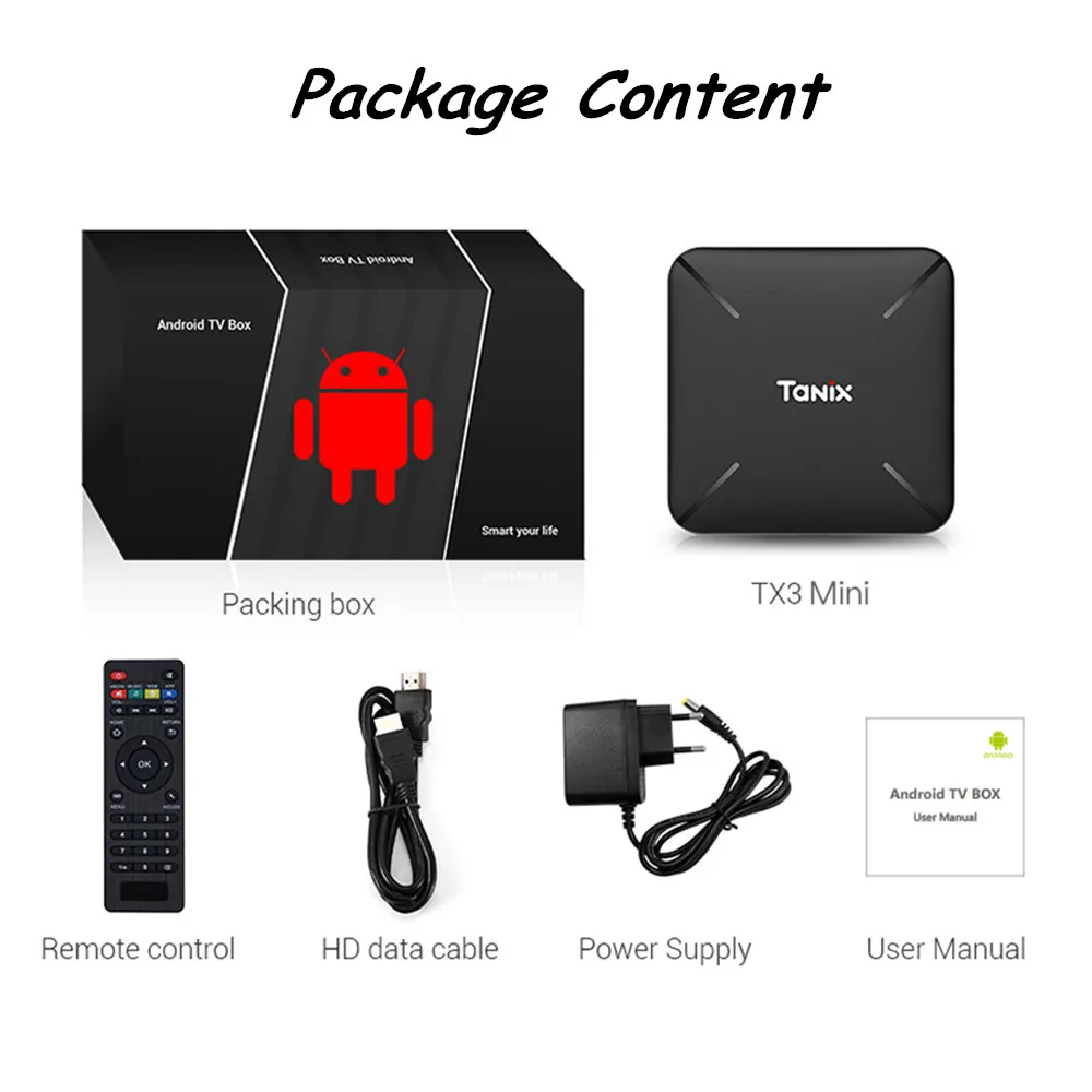 Tanix TX3 мини L Смарт ТВ приставка Android 7 1 Amlogic S905W 4K 2 Гб 16 H.265 4G WiFi 100 Мбит/с