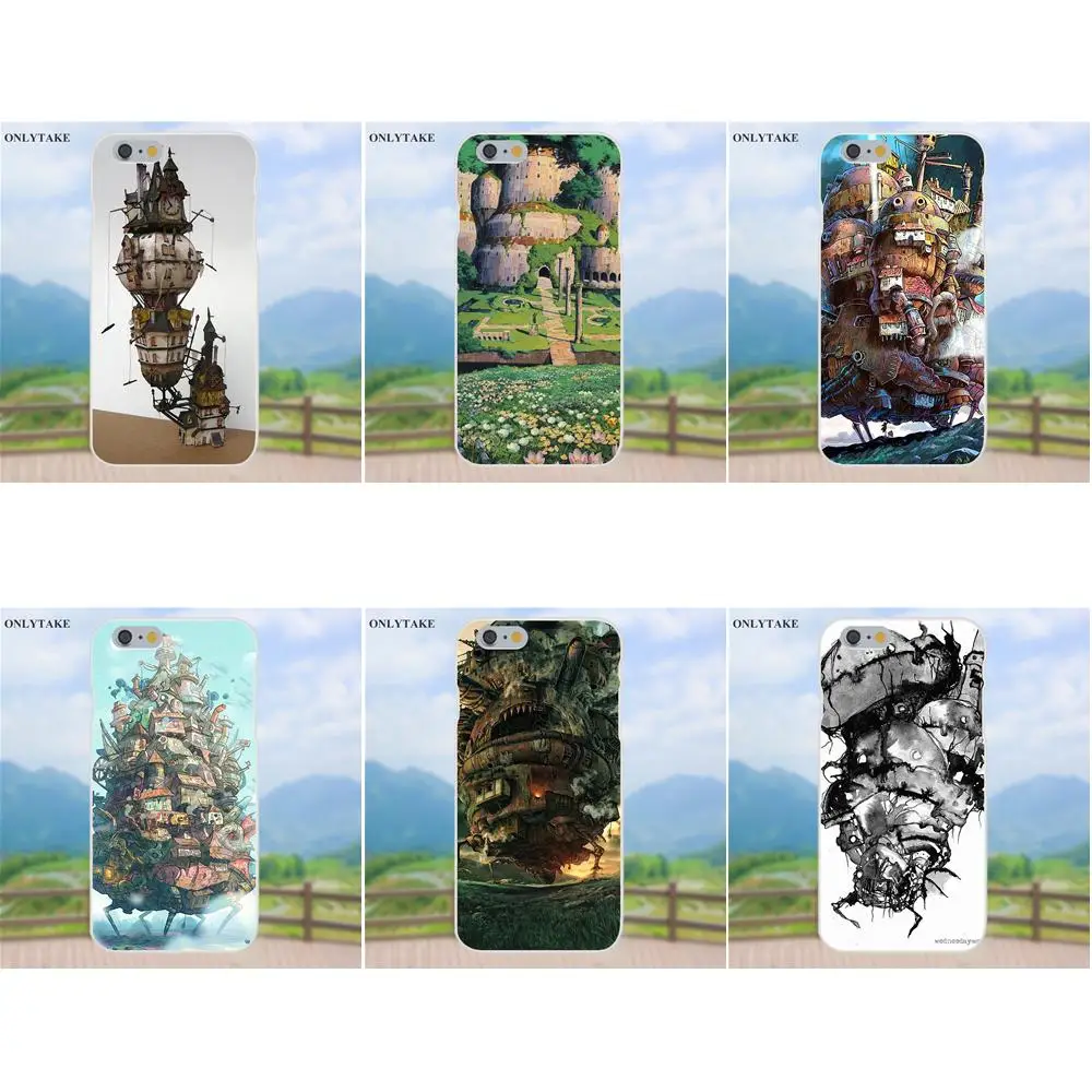 Вой S замок Хаула для Apple iPhone 4 4S 5 5C SE 6 7 8 Plus X Galaxy grand Core II Prime Alpha Мягкие TPU битник