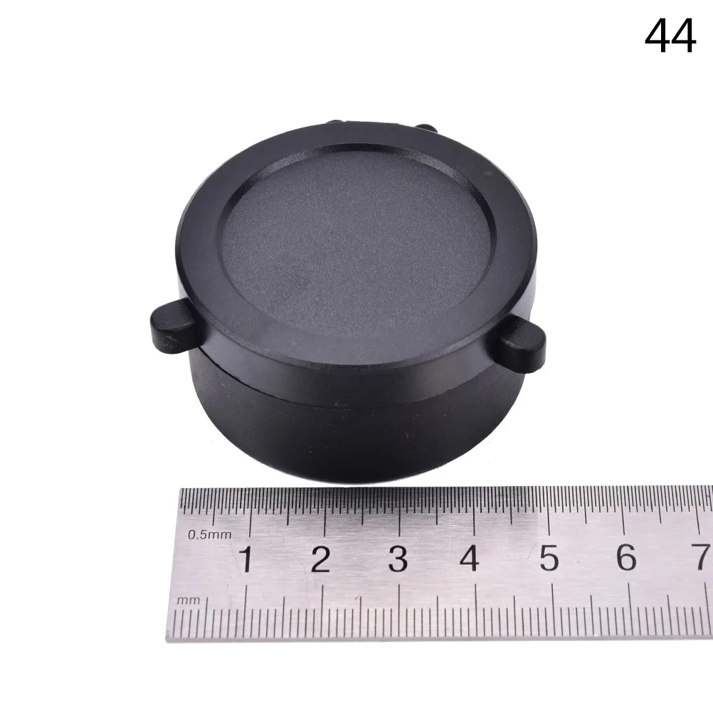 44mm 1 шт. 25,5-64 мм Крышка для объектива винтовки откидная крышка для быстрой защиты на пружине крышка объектива Крышка для охотничьего ружья Калибр черный - Цвет: 44mm