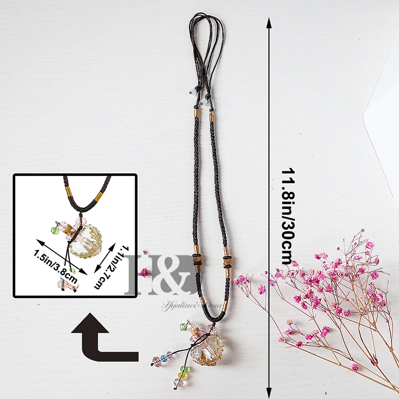 1 шт. подвеска в форме сердца из муранского стекла|glass bottle perfume|glass perfume bottlebottle |