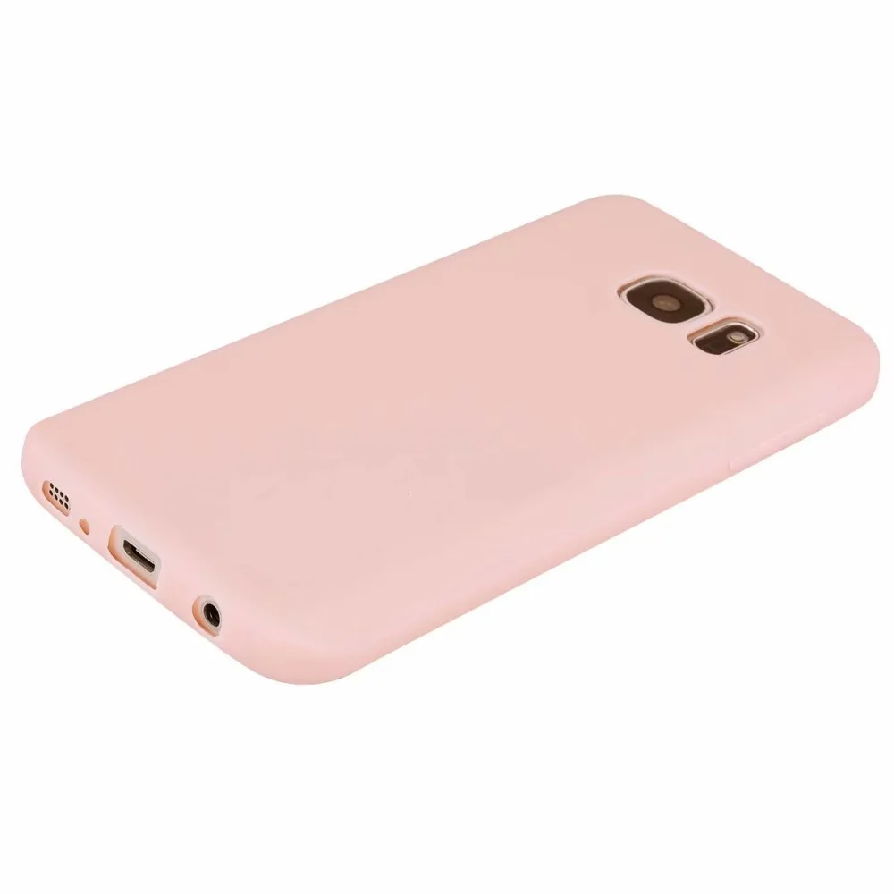 HYSOWENDLY Ультратонкий Мягкий ТПУ Матовый чехол Чехлы для samsung Galaxy S8 S8Plus S7 S6 edge силиконовые розовые чехлы для телефонов Fundas
