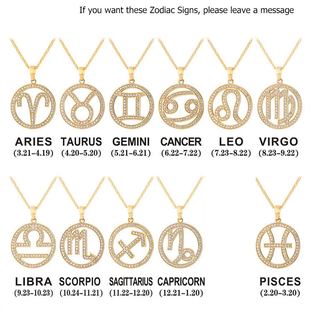 2017 кулоны со знаками Зодиака Водолей ожерелье с подвеской простое